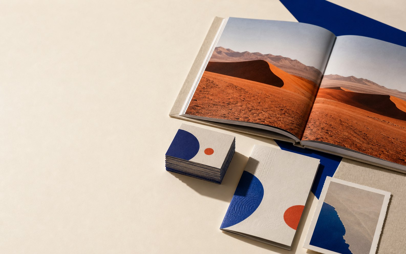 Physical print outputs created through Sky Design